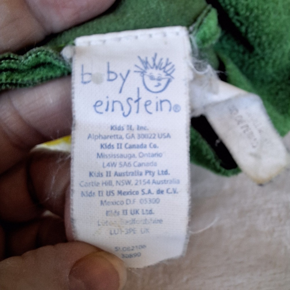 Baby Einstein Authentic Green Dragon Hand Puppet Plush Toy - Picture 5 of 7
